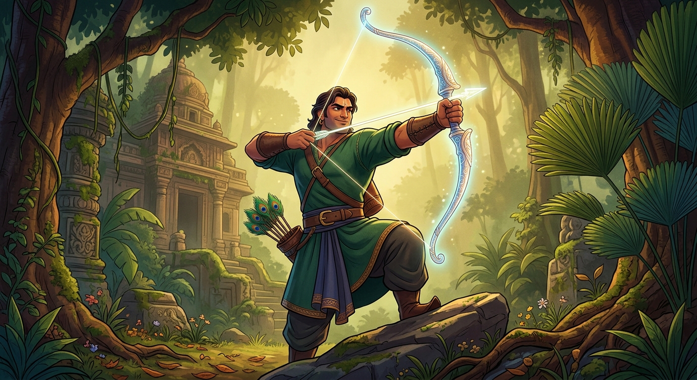 The 3rd prodigy suitor, an invincible archer drawing a mighty celestial recurve bow