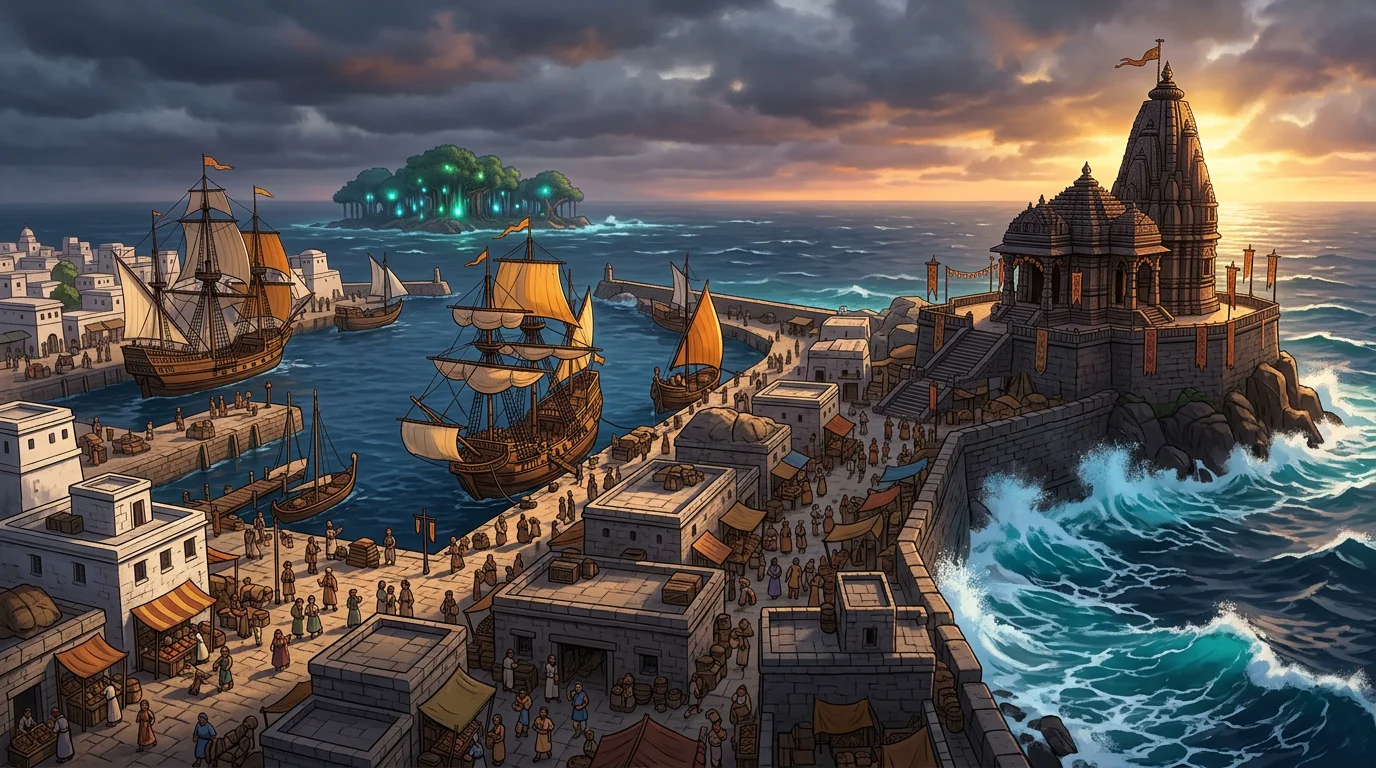 Mitragupta in Damalipta: The Rakshasa's Four Riddles & The Ocean Flight