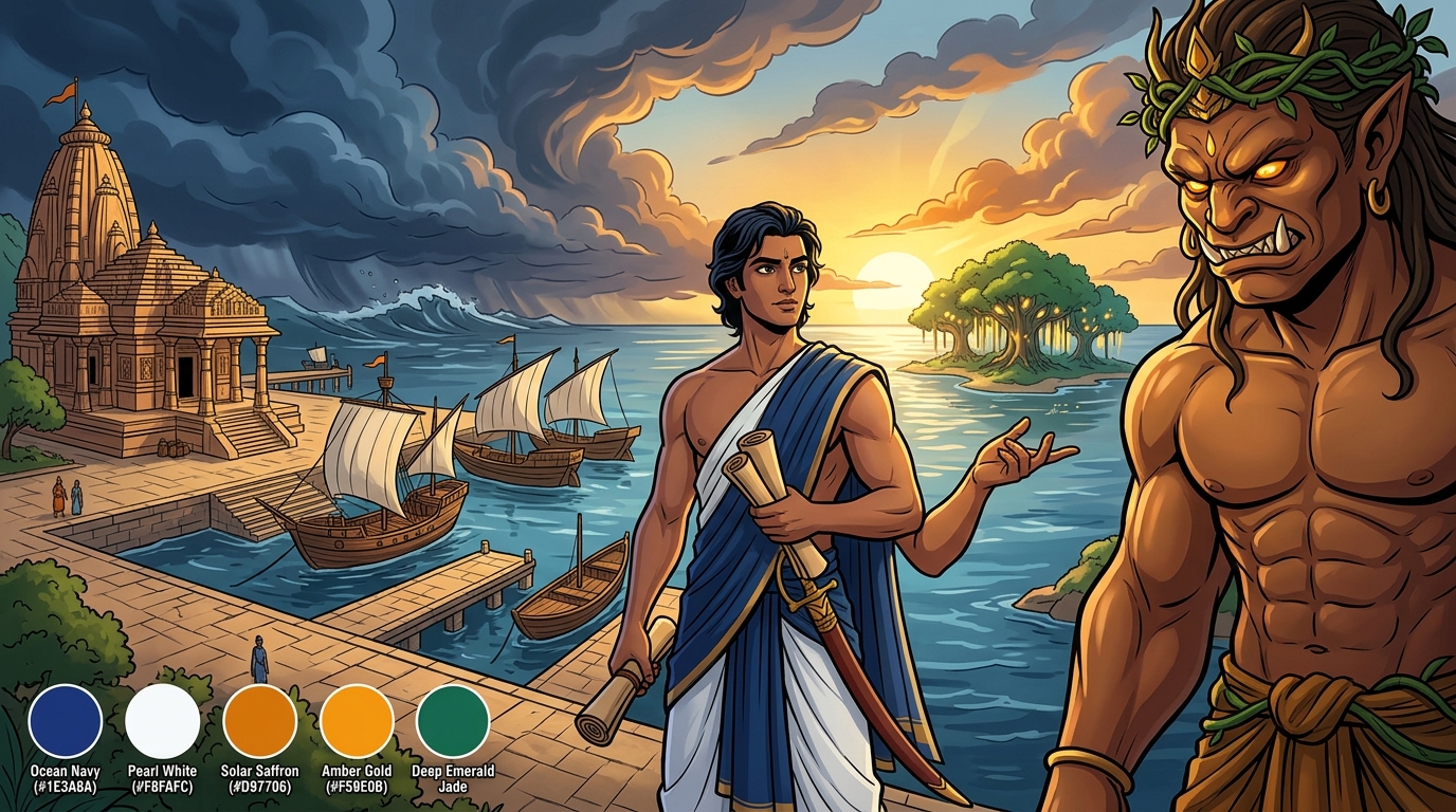 Third riddle: Mitragupta solves riddle of domestic conflict through tale of Nimbavati
