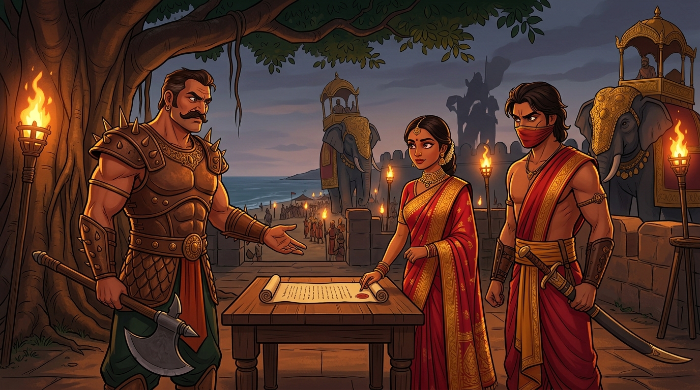 Historic peace treaty: King Kardana formally ends war restoring sovereign lands to Kalinga
