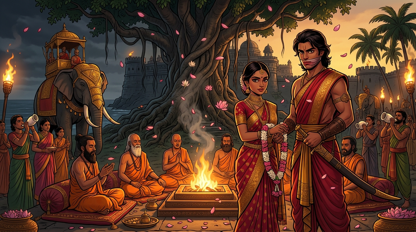 Grand royal Vedic wedding in Kalinganagara: Prince Mantragupta and Princess Kanakalekha wed amidst chants