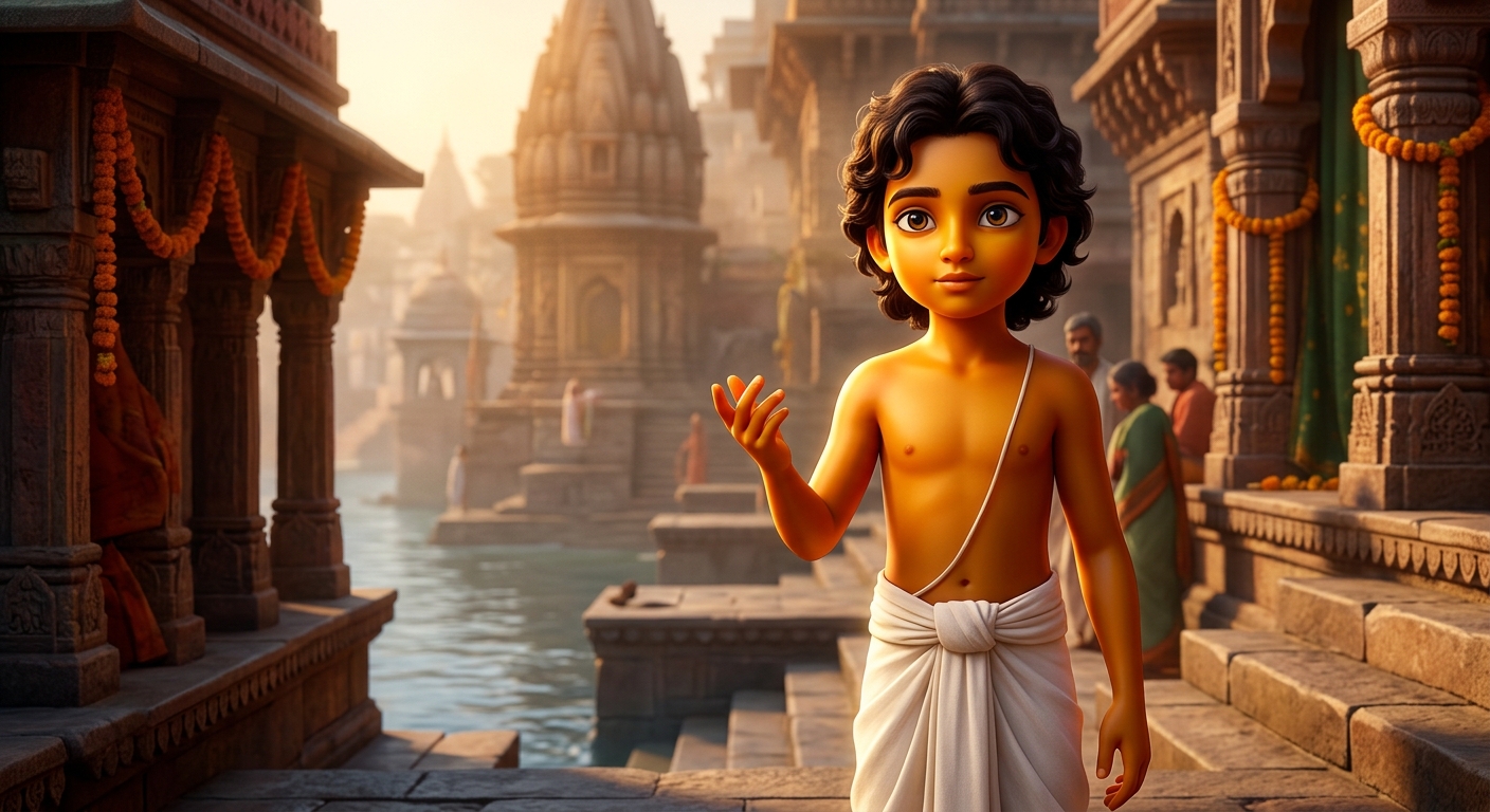 Close-up of Kabir speaking on the purity of women