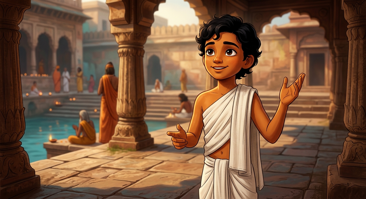 Kabir speaking with fearless grace before the ancient Siddha
