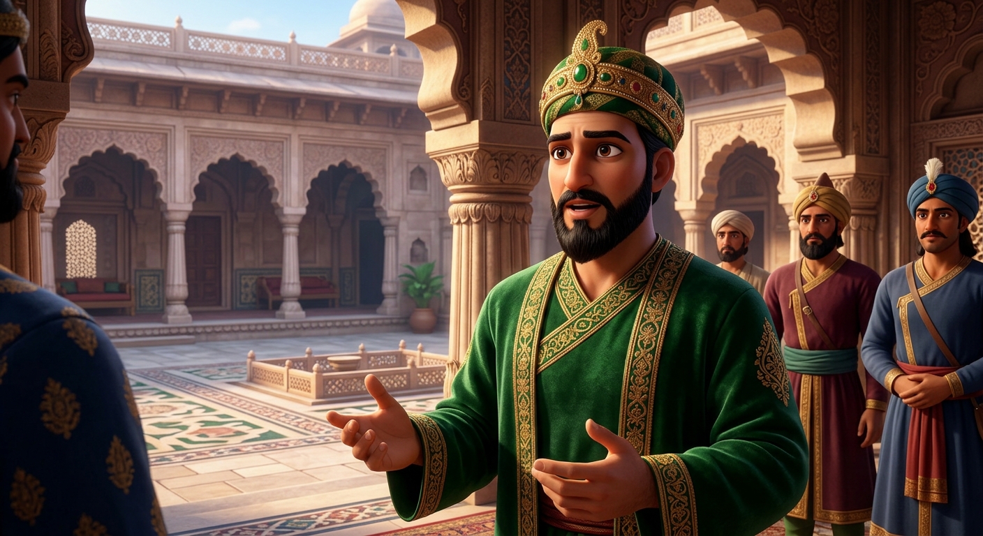 Sikandar Lodi offering half his kingdom and treasures