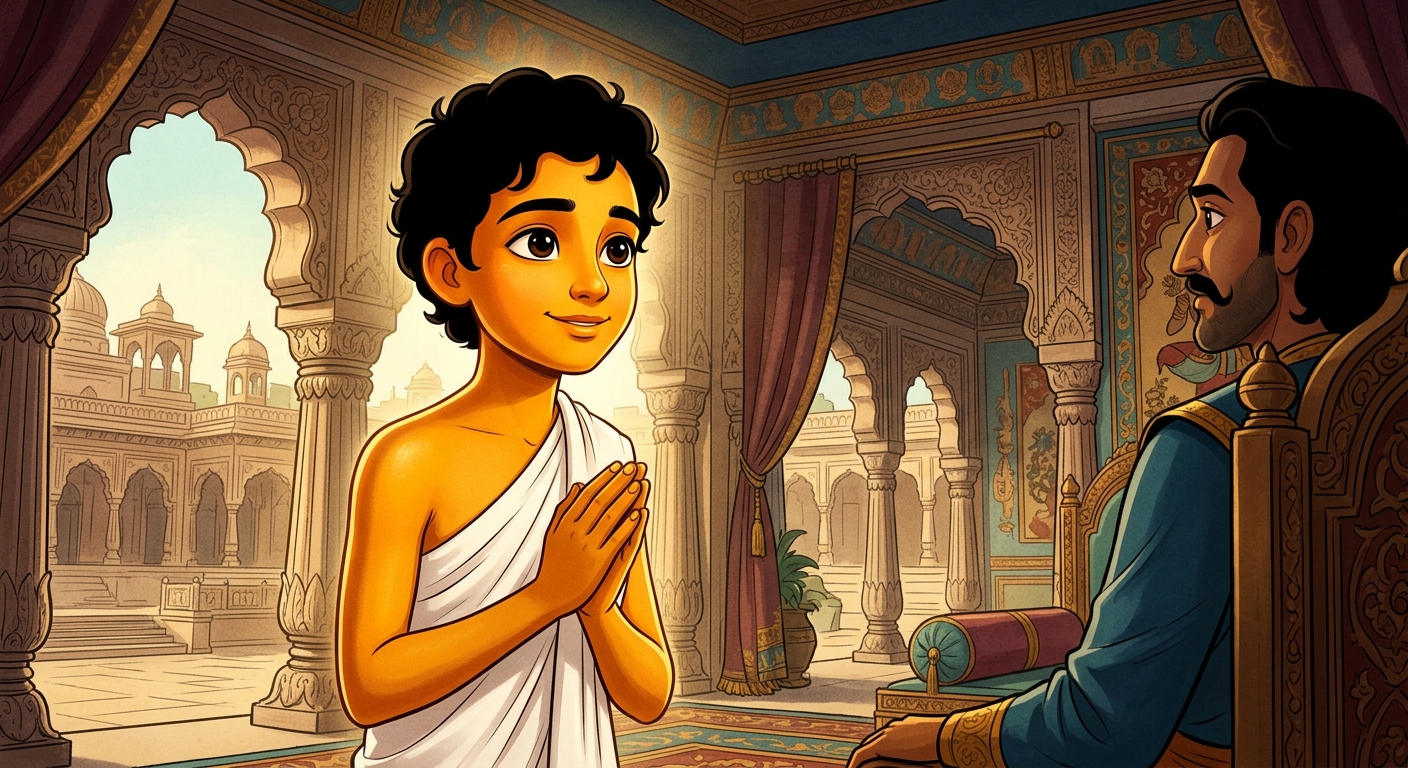 Kabir smiling gently declining wealth