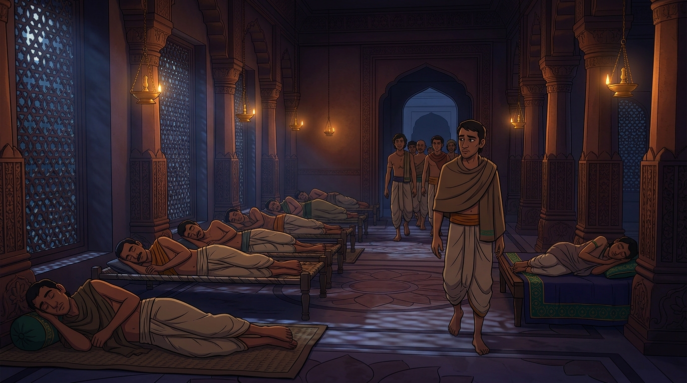 Eleven innocent servants sleeping peacefully in the barracks with clear consciences