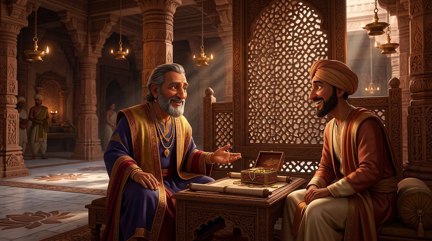The Prime Minister smiles at Varahamitra: 'Both astrologers said the exact same fact!'