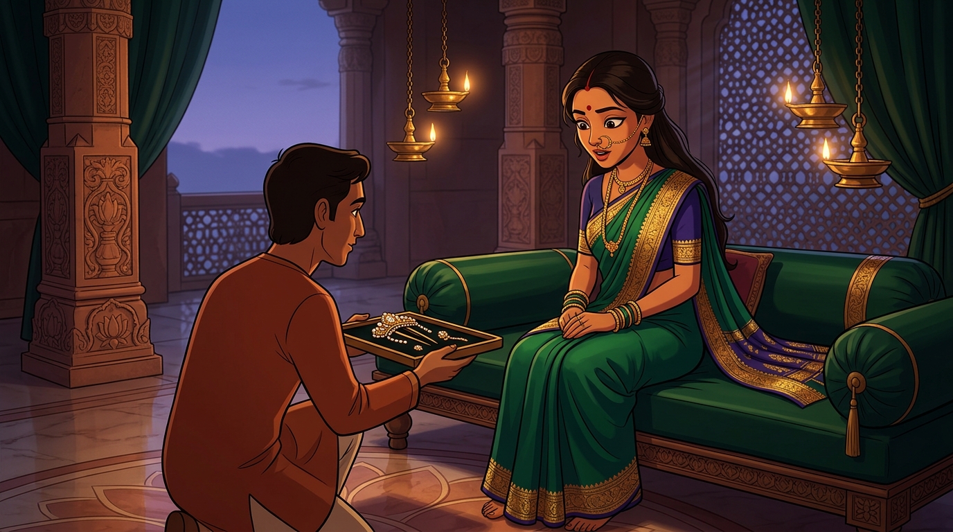 The Thirty-Eighth Night: The Stolen Pearl Choker & The Temple Monkey