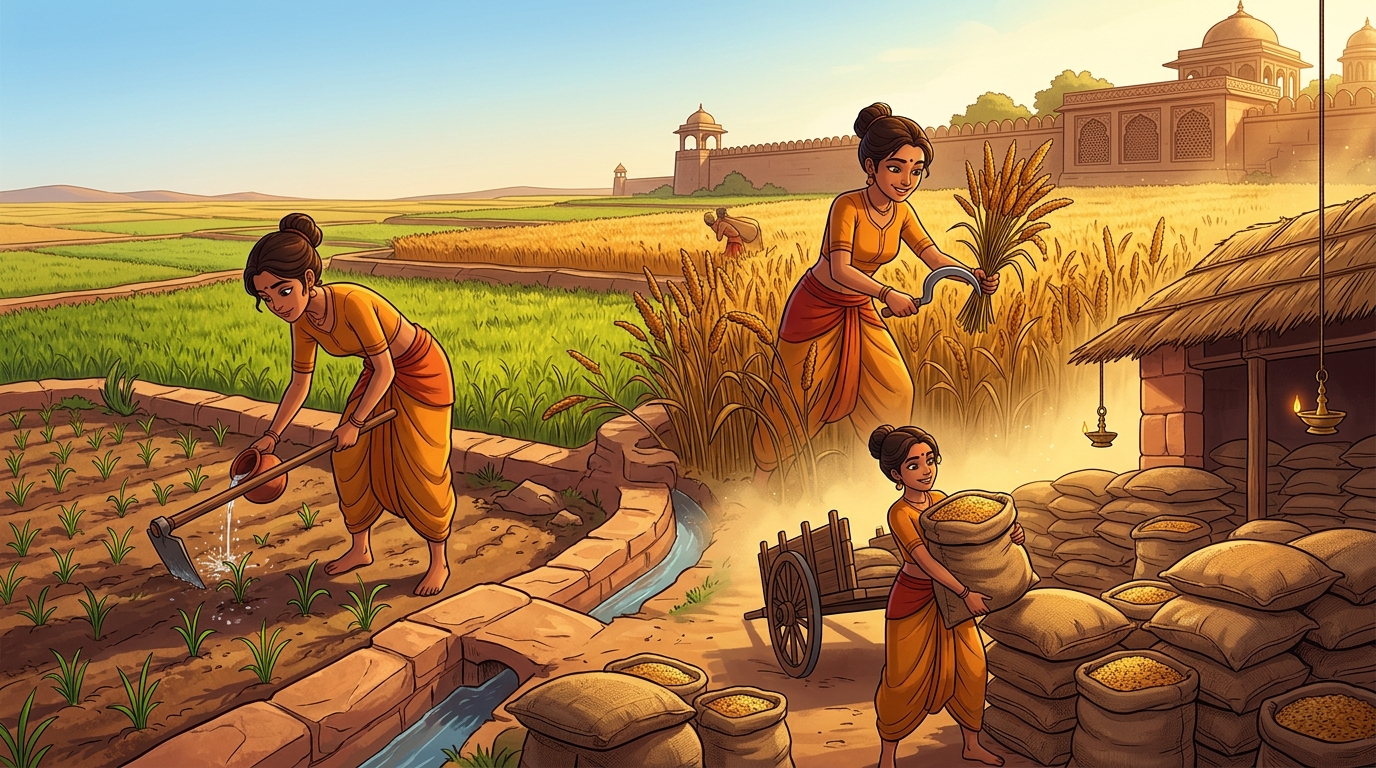 Season after season, Priyavada waters crops, harvesting hundreds of sacks of golden seeds