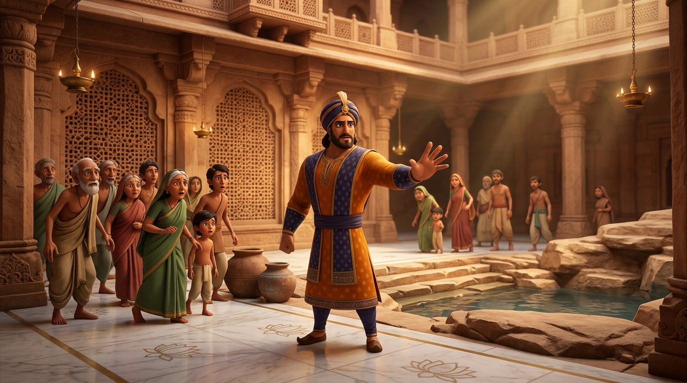 Captain Veerabhadra halts crowd: 'Never drink untested water during siege times!'