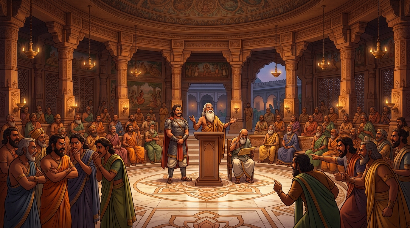 The assembly deadlocked in debate, unable to agree on eternal unbreakable power