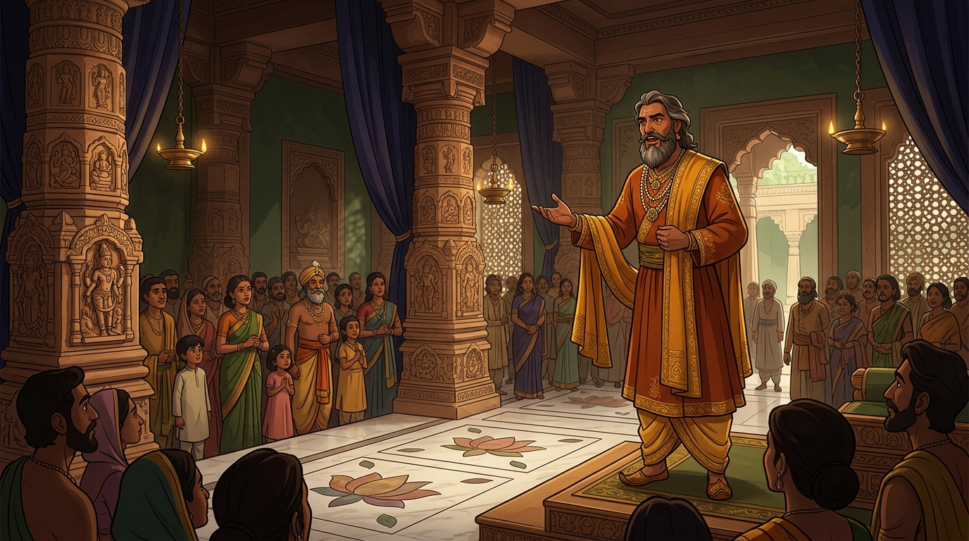 King Janaka proclaims: 'Fidelity, purity of vows, and love are the supreme fortress!'