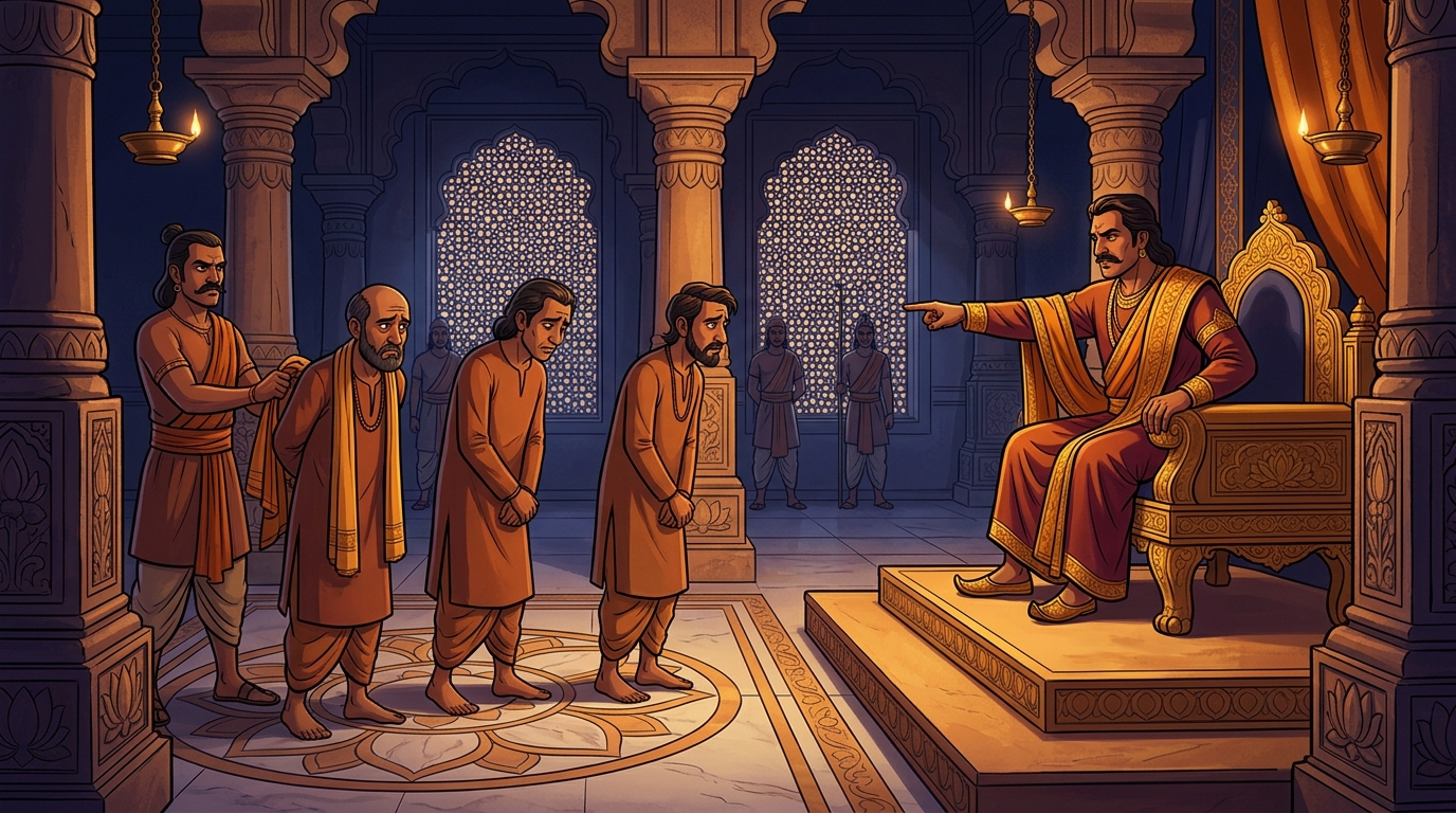 King Devaraya orders fraudulent priests stripped of office and banished