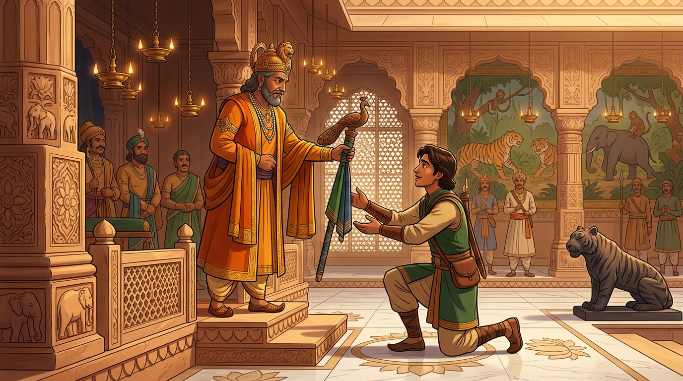 The King appoints Madhukara Grand Guardian of Royal Forests and Wildlife