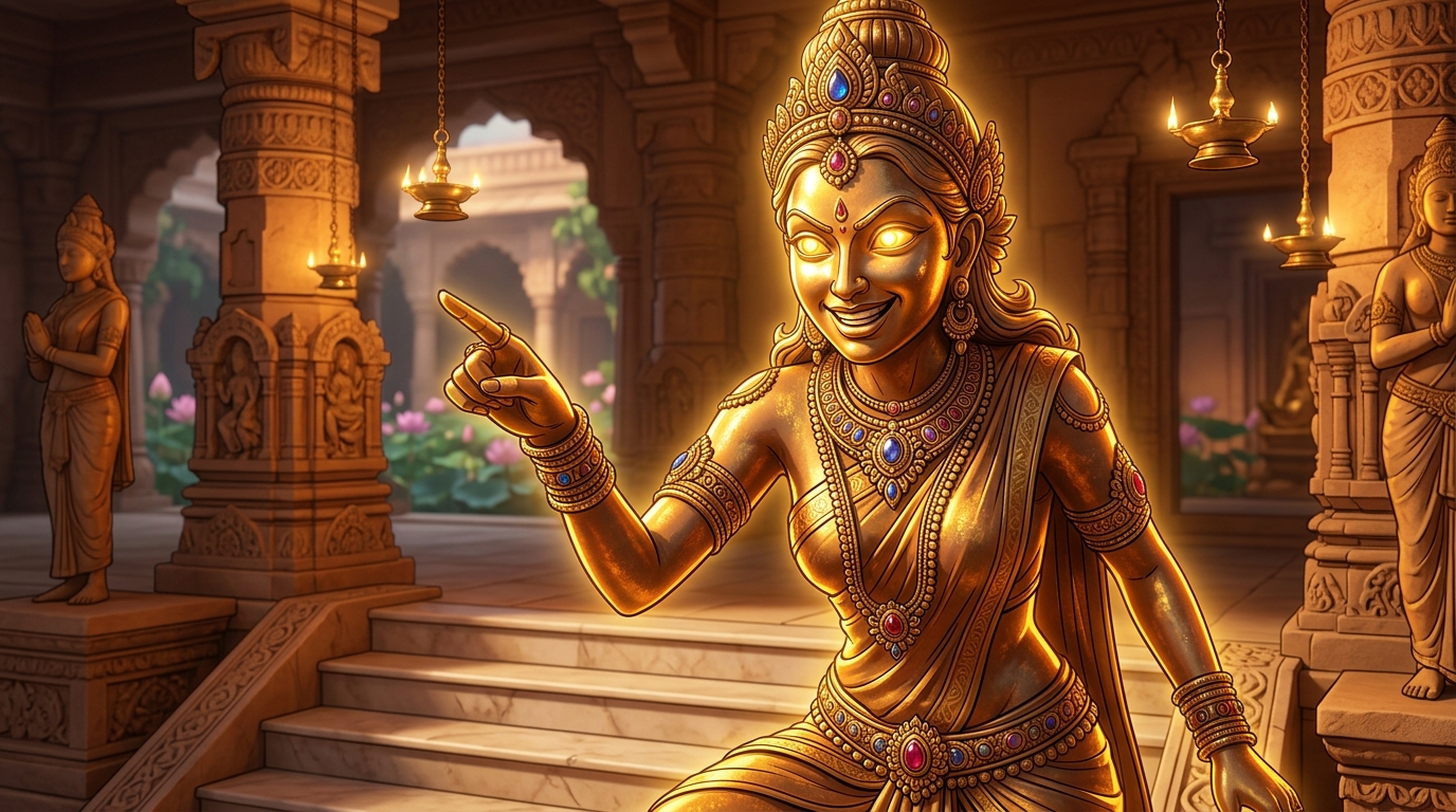 Somasharma weeps that the freezing vortex is certain death for any mortal swimmer