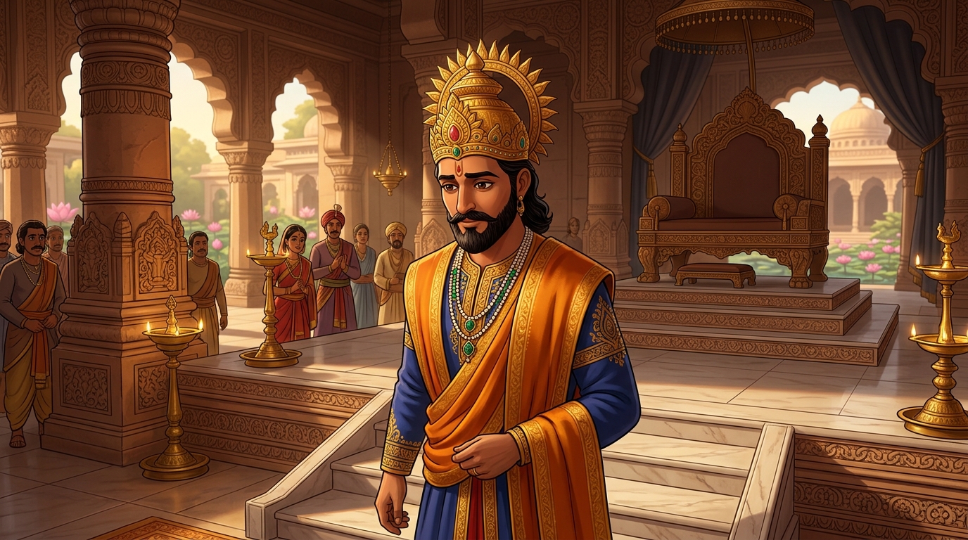 Underwater: Vikramaditya swims through the icy pressure, gripping the blazing ruby