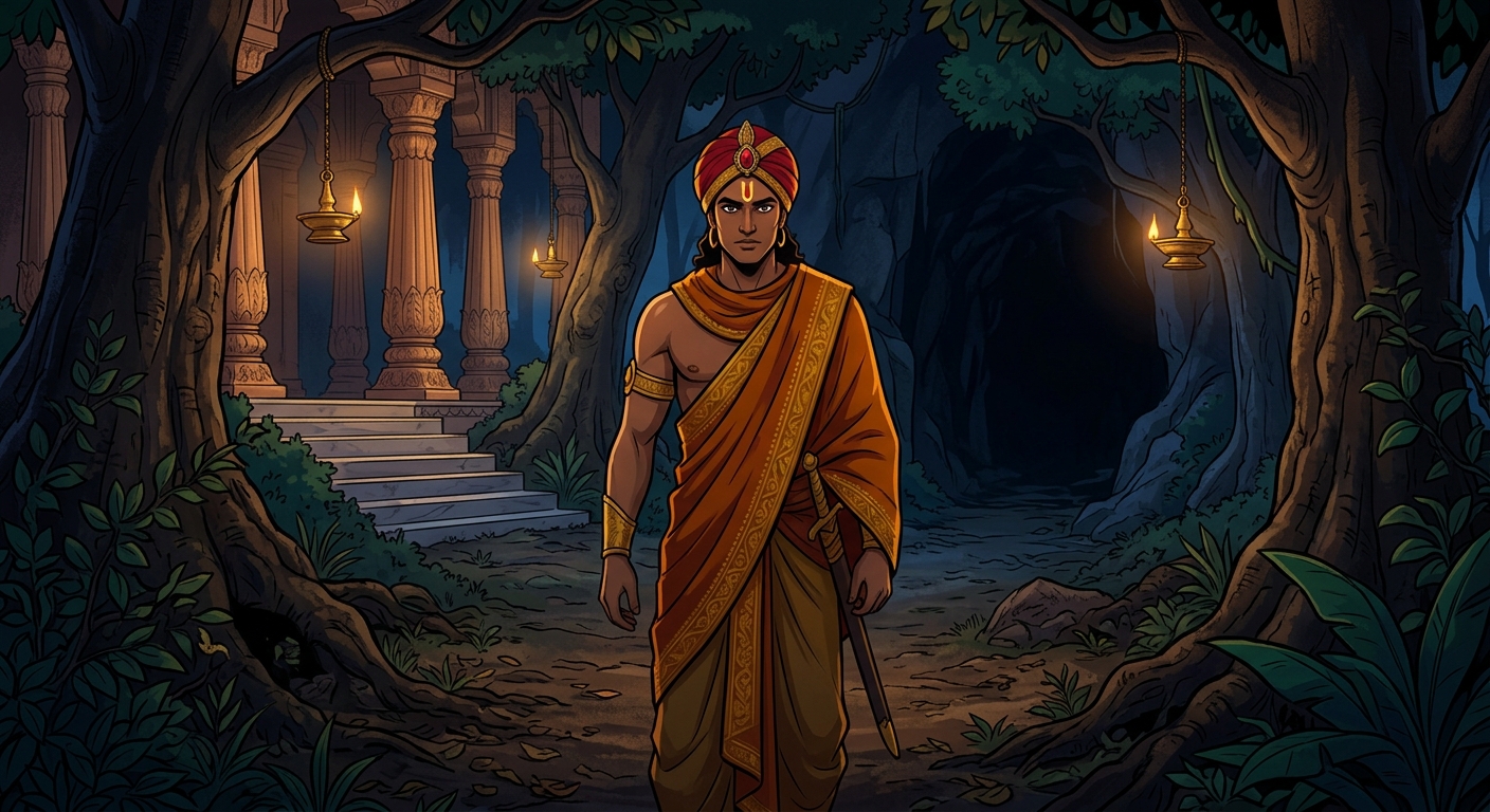 Haridatta speaks of the secret temple of Mahakali in the Mahashmashan