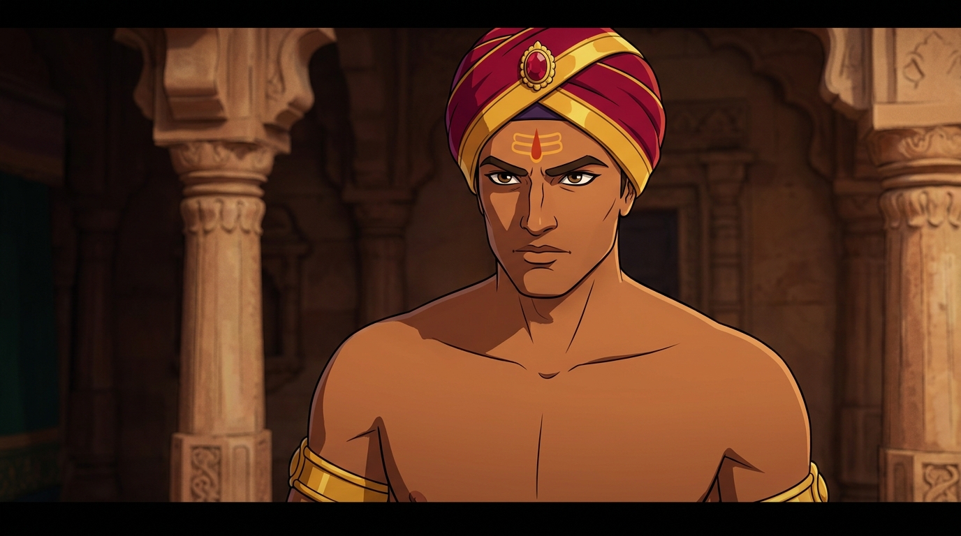 Vikramaditya politely shakes his head: 'A righteous king builds an empire through honest toil!'