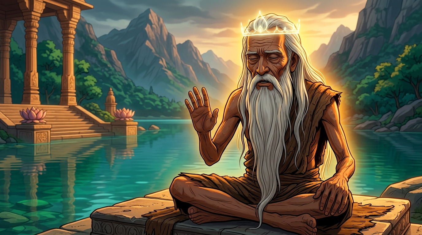 Sage Somapa warns: 'Touch not the water! A single sip curdles the blood!'