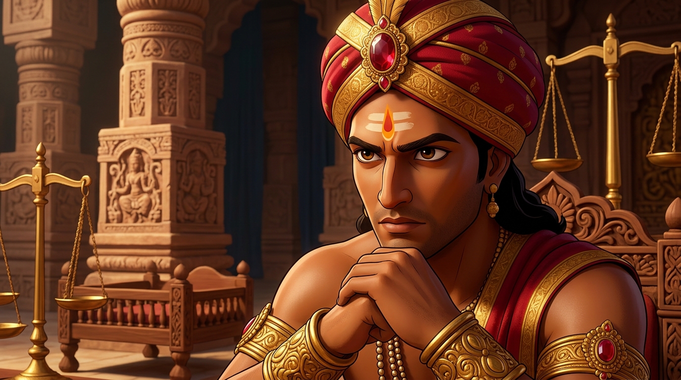 Vikramaditya listens in profound meditative silence, observing micro-expressions