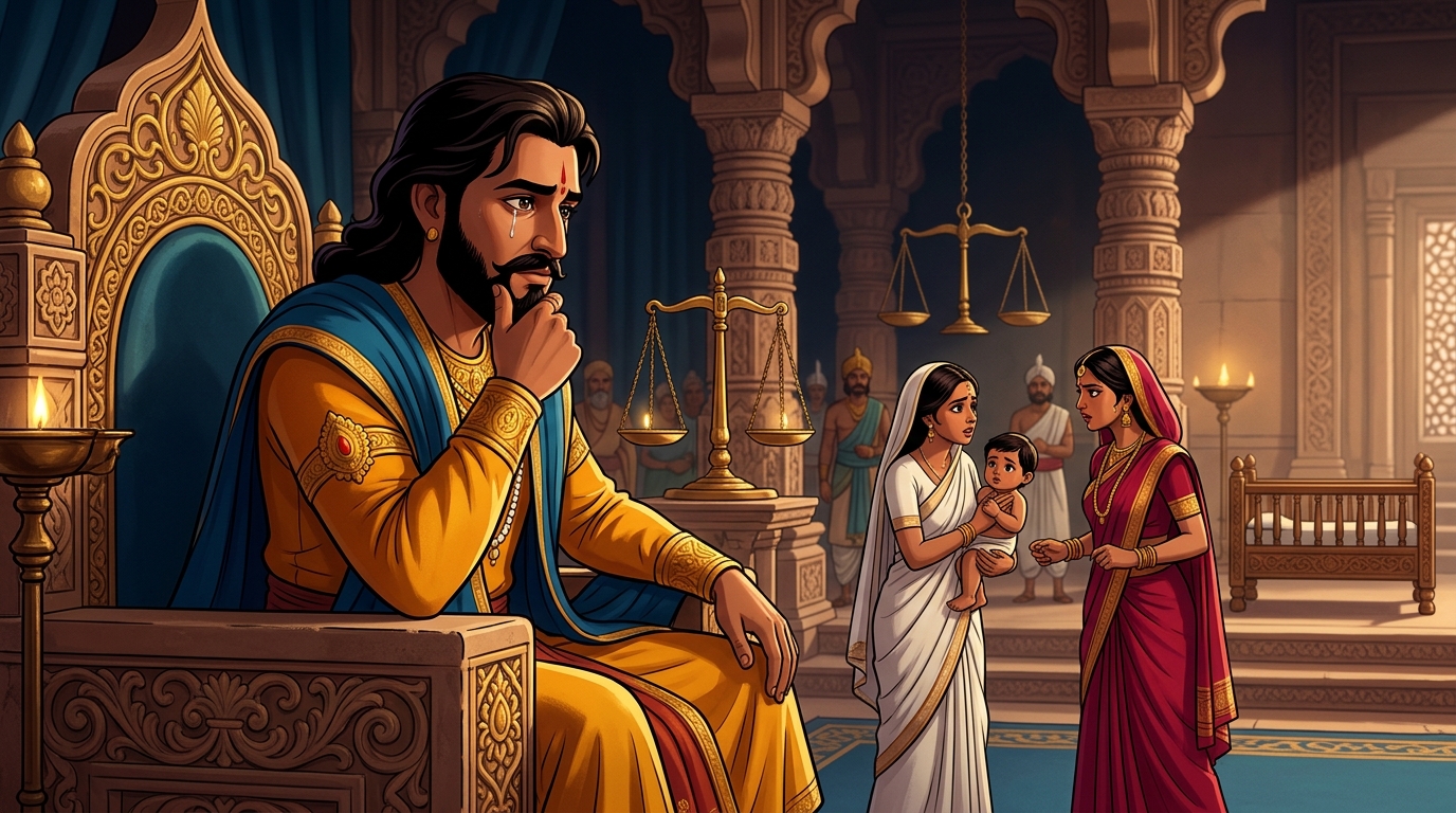 Vikramaditya realizes that only the willingness to sacrifice can prove true motherhood