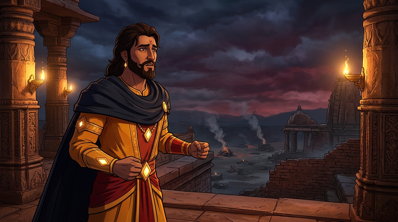 Vikramaditya laments: 'A king who outlives his loyal subjects is a demon!'