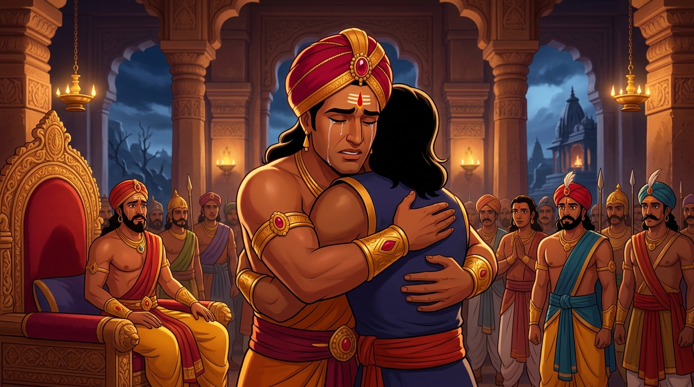 Back in Dharanagari palace, Kirtimati challenges King Bhoja with penetrating diamond eyes