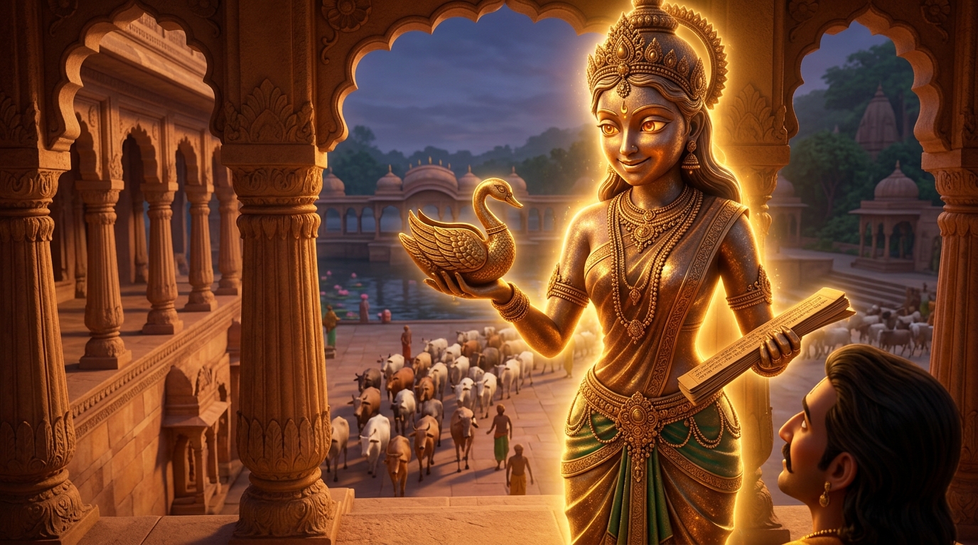 Anandamayi speaks: 'Do you possess the boundless spiritual detachment and charity of Vikramaditya?'