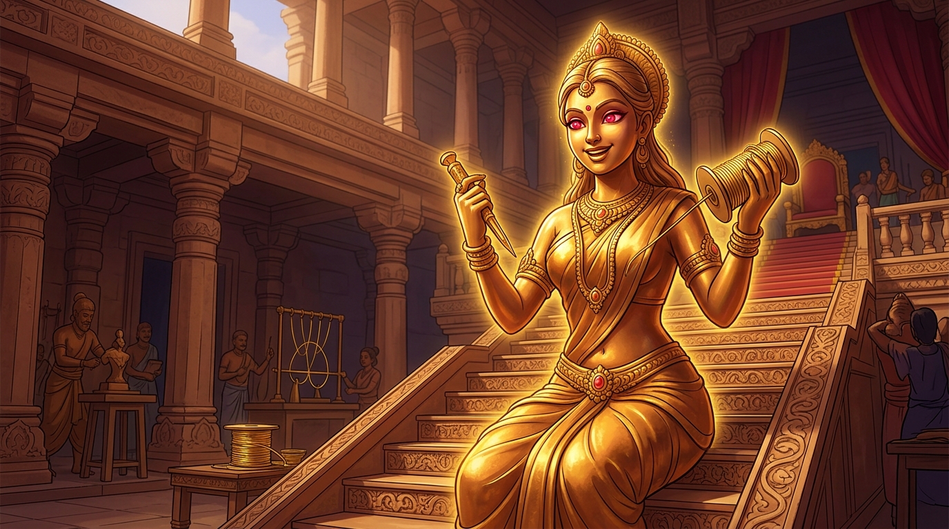 Ratipriya speaks: 'Do you possess the razor-sharp philosophical intellect of Vikramaditya?'