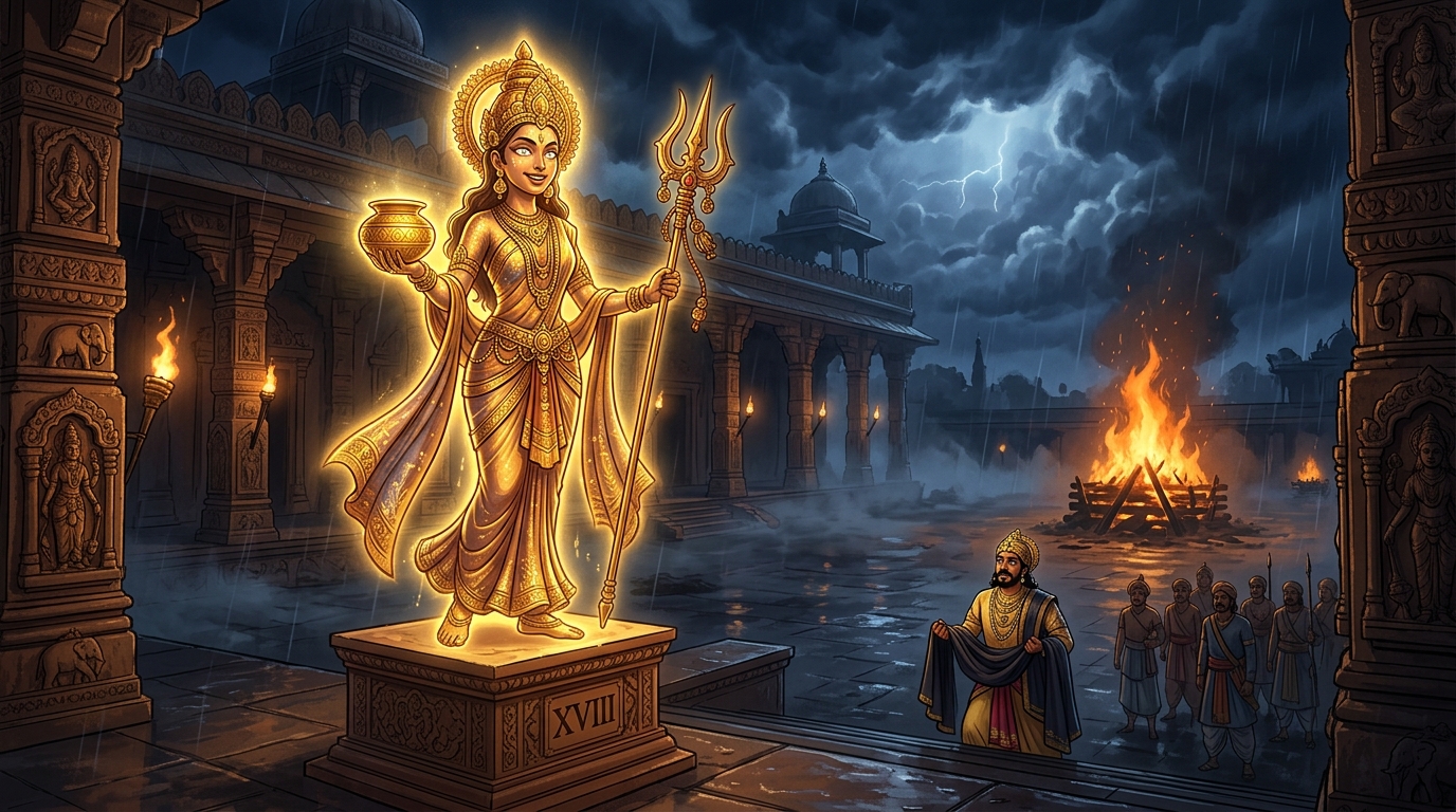 Taravati speaks: 'Do you possess the fearless midnight courage of Vikramaditya?'