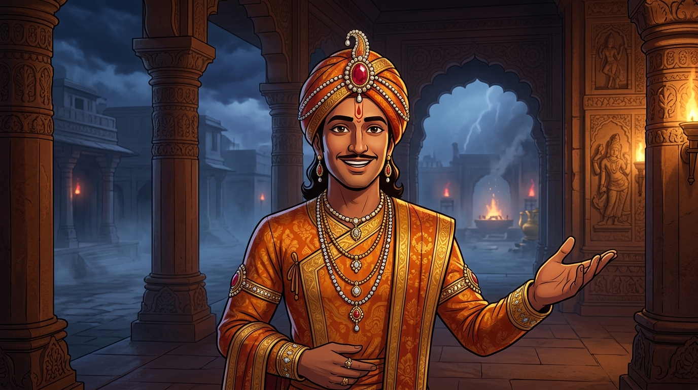 Vikramaditya answers with a smile: 'The human mind (Manas)!'