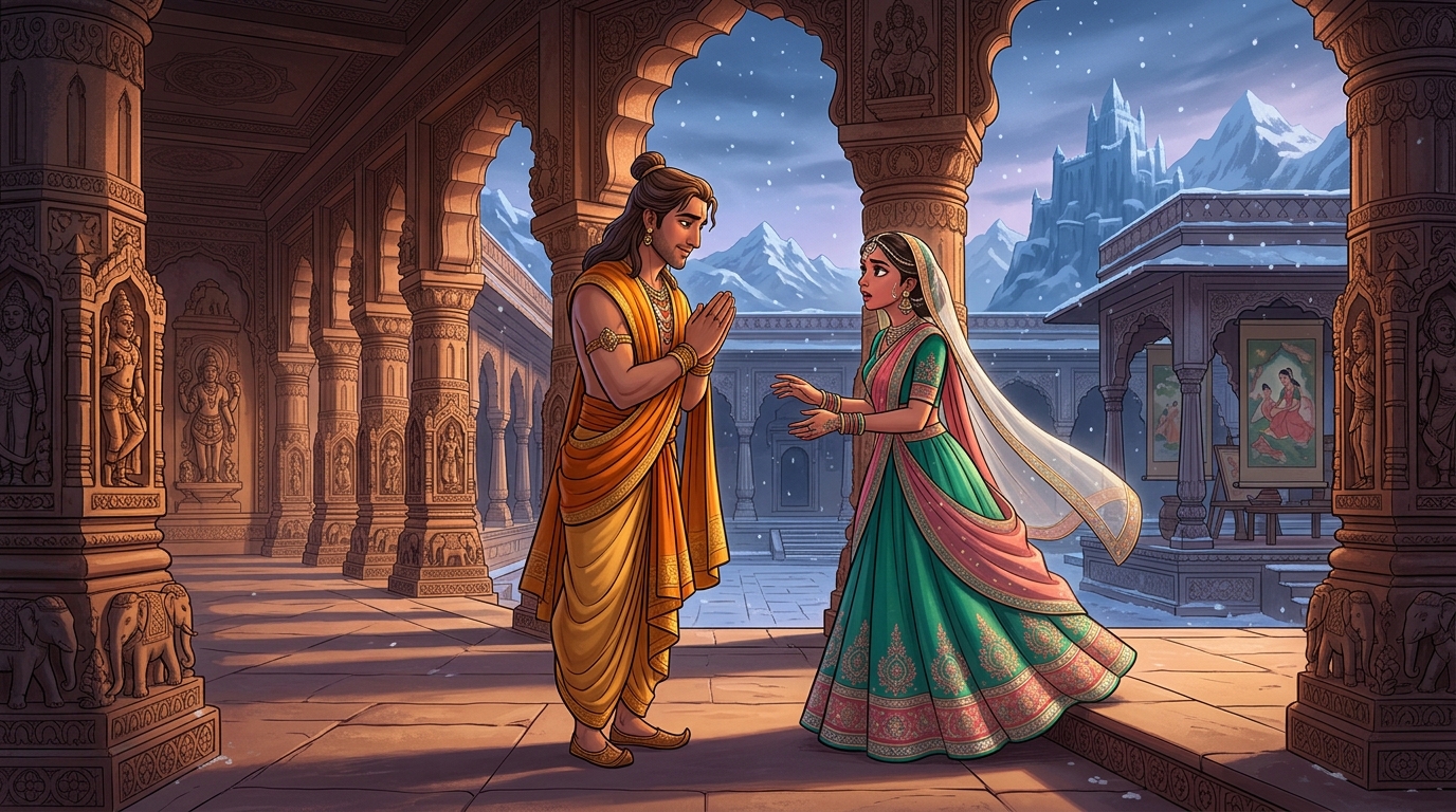 Vikramaditya gently declines: 'A Kshatriya protects Dharma without price!'