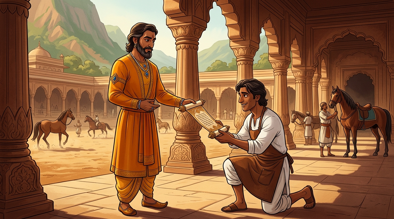 Vikramaditya appoints Somaka as Master of the Imperial Stables