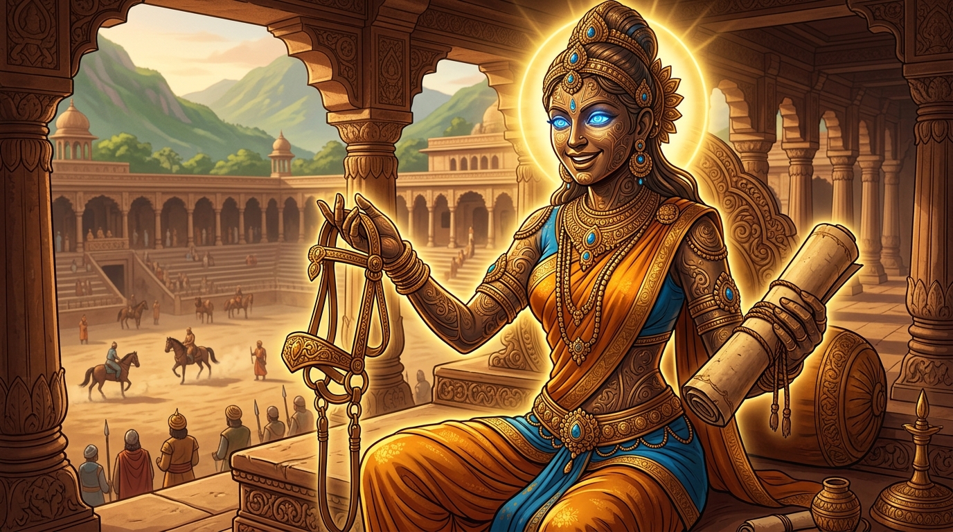 Jnanavati challenges: 'Have you ever protected a poor stable-boy against fifty wealthy lords?'