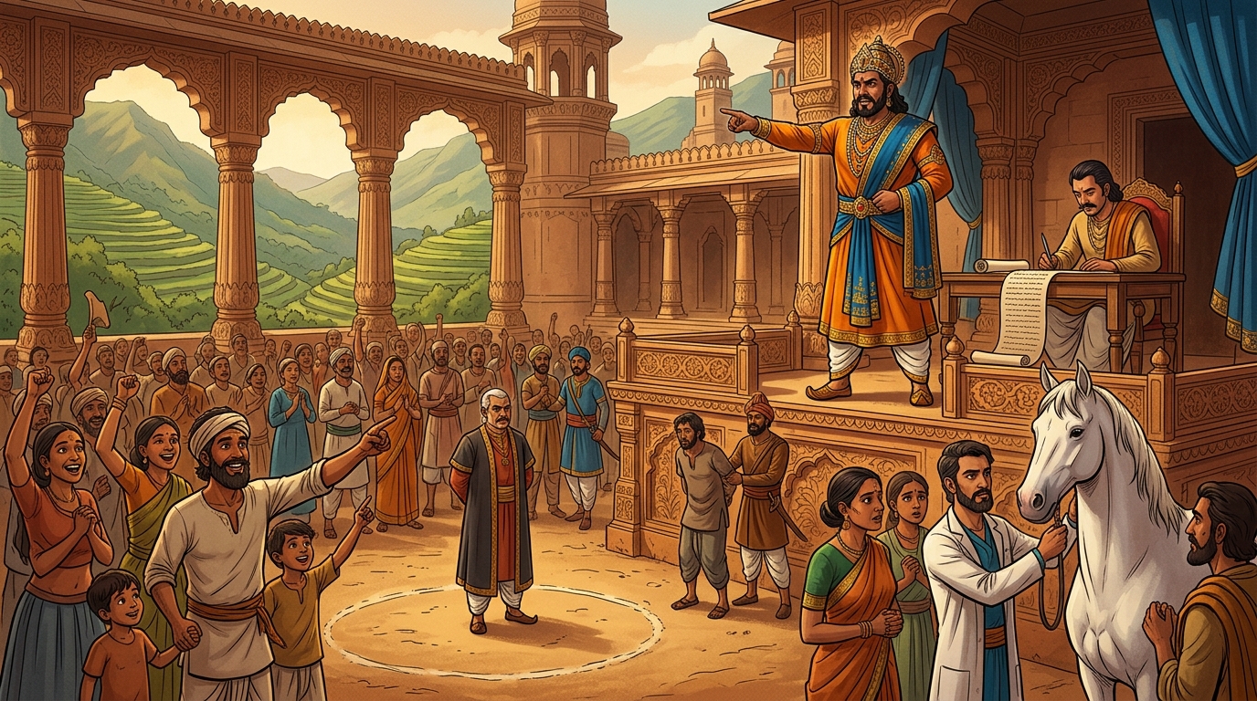 King Bhoja issues royal proclamations establishing peasant property rights