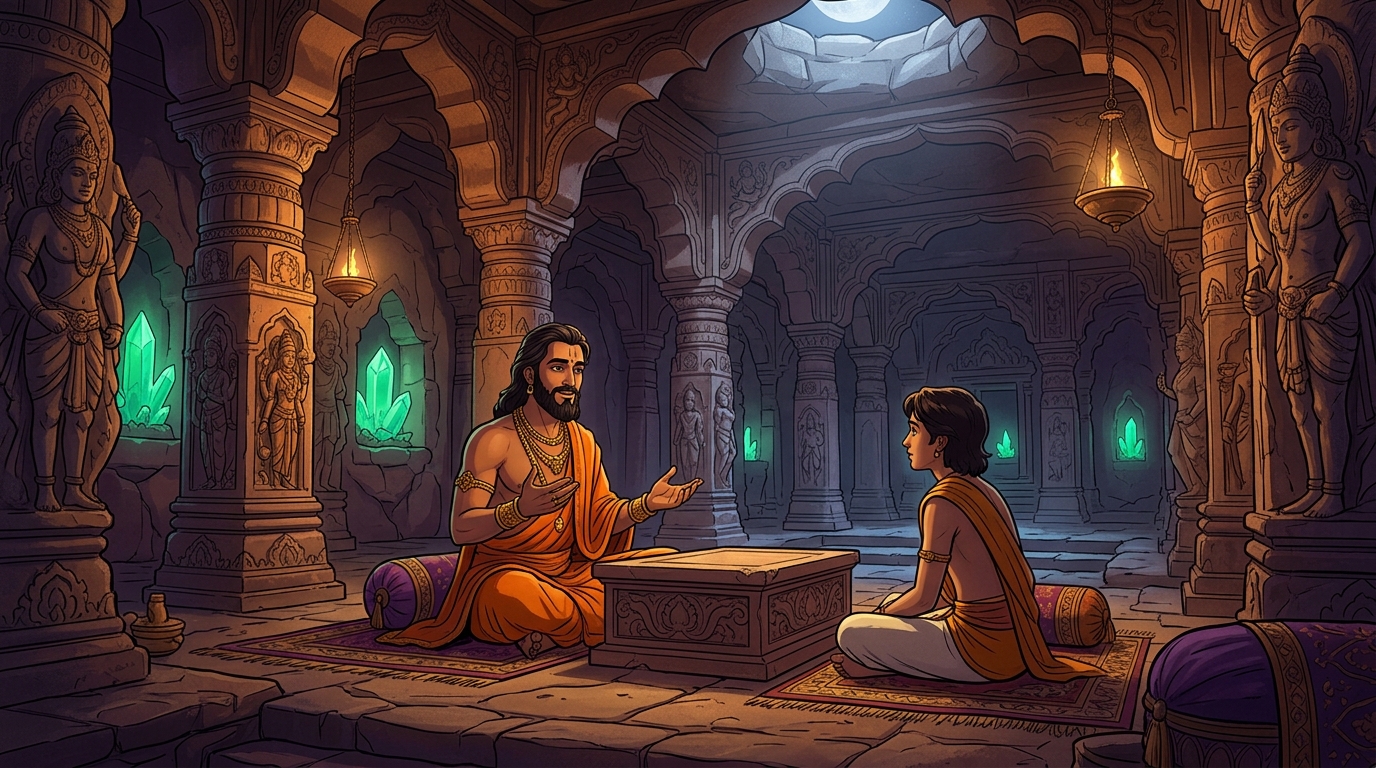 Vikramaditya speaks with gentle spiritual wisdom about the eternal soul