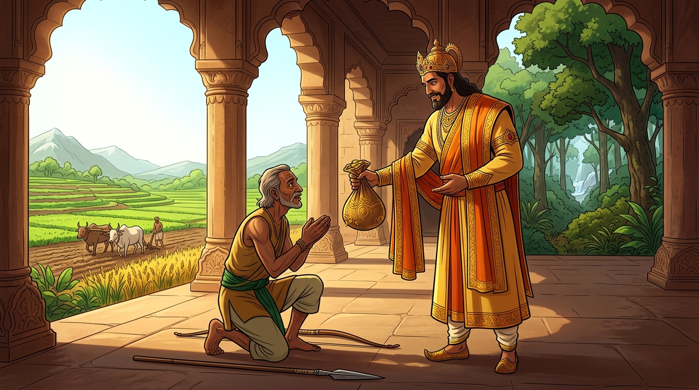 Vikramaditya declares: 'No child in my realm shall starve into hunting!'