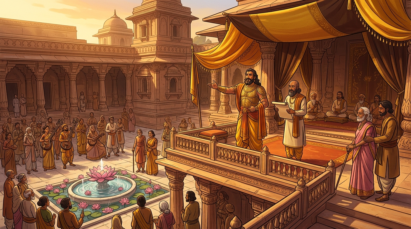 King Bhoja issues royal proclamations establishing classical music academies